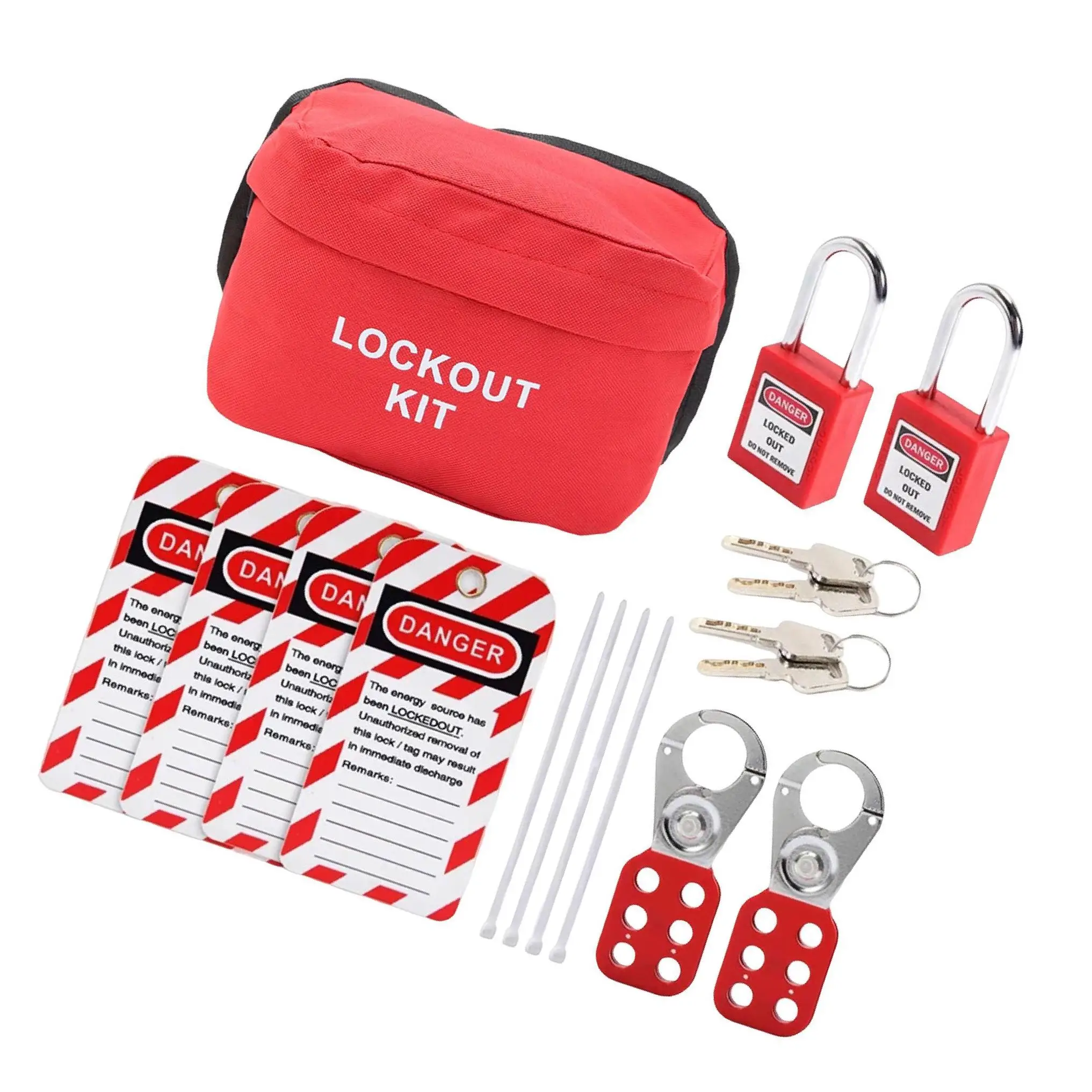 

Heavy Duty Lockout Kit for Industrial Tags Hasps Lockout