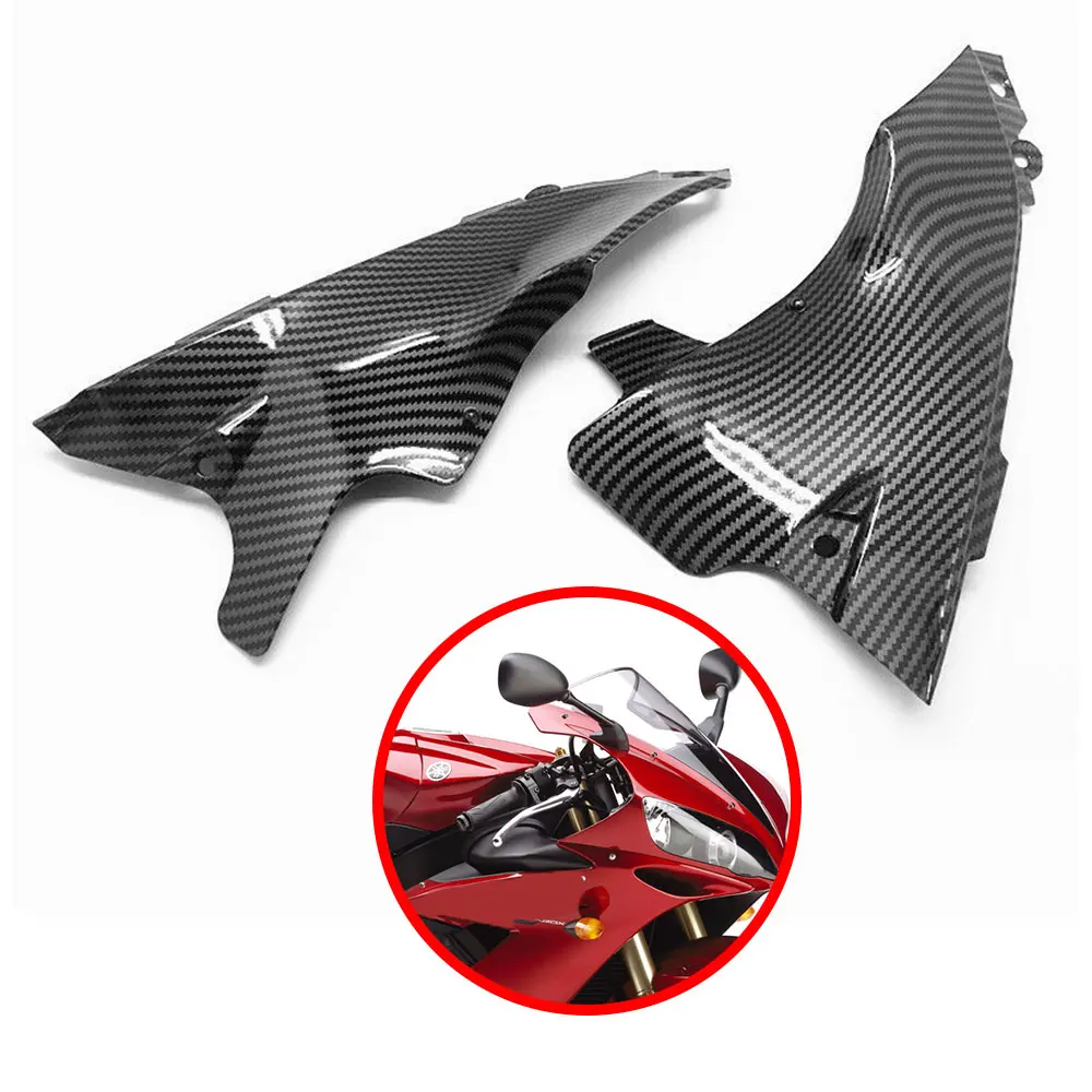 

Motorcycle Accessories For YAMAHA YZF-R1 YZF R1 2004 - 2006 Front Dash Air Tube Trim Cover Hydro Dipped Carbon Fiber Finish ABS