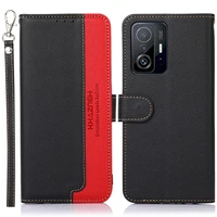 for xiaomi 11t pro 5g luxury anti theft brush leather texture wallet case for xiaomi 11t flip case mi 11t t 11 pro protect cover