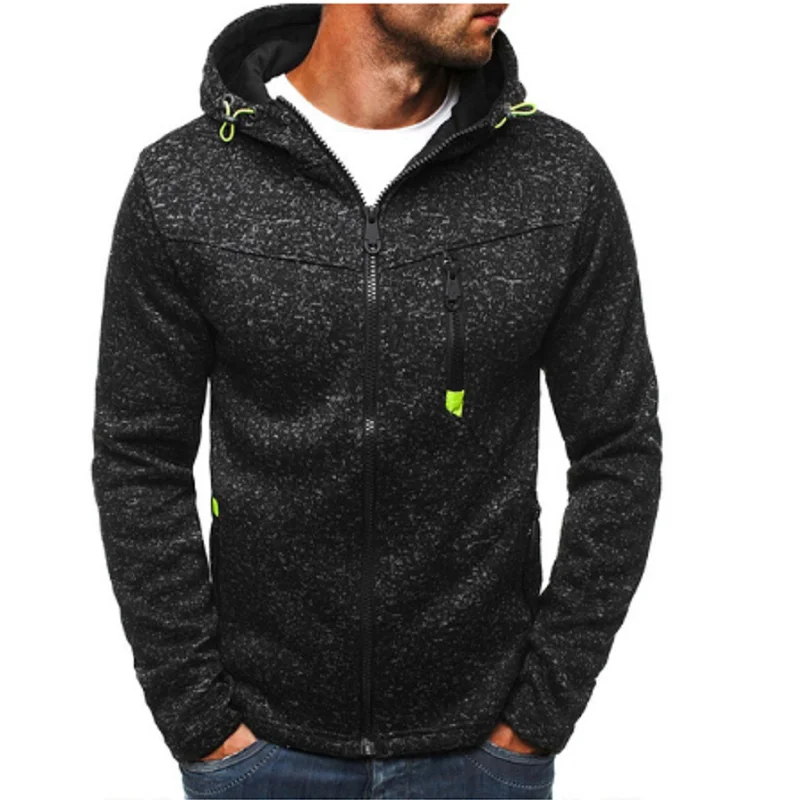 

2022 Brand Jacquard Hoodie Fleece Cardigan Hooded Coat Men's Hoodies Sweatshirts Pullover For Male Hoody Sweatshirt