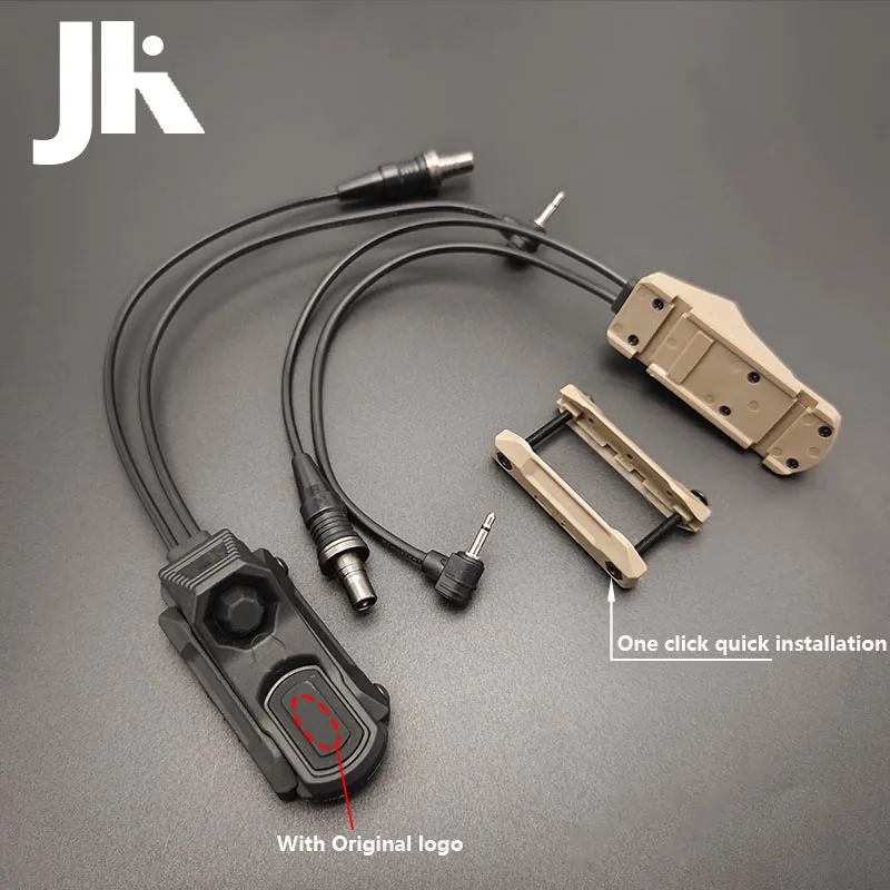 Тактический удлиненный переключатель давления UN нейлон PEQ15 DBAL A2 лазерный фонарик