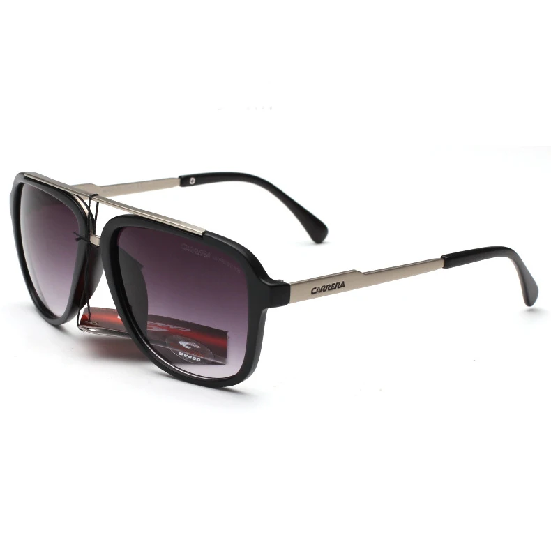 

Солнцезащитные очки в ретро стиле UV400 для мужчин и женщин, брендовые большие квадратные солнечные очки в металлической оправе, в винтажном с...
