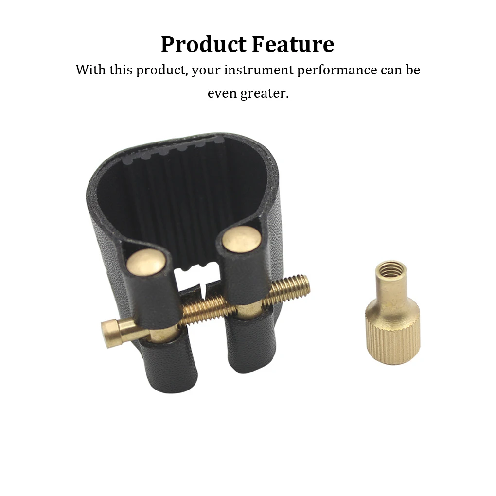 

Mouthpiece Clarinet Ligature Leather Clip Cap Professional