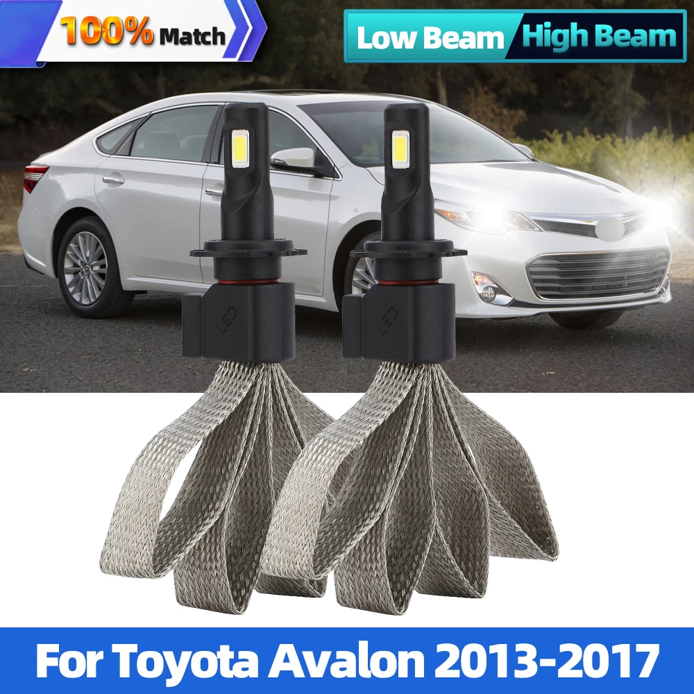 

2PCS Led 9005 HB3 Car Headlight Auto Lamp 120W 20000LM Automobile Headlamps Bulb White 6000K For Toyota Avalon 2013-2017