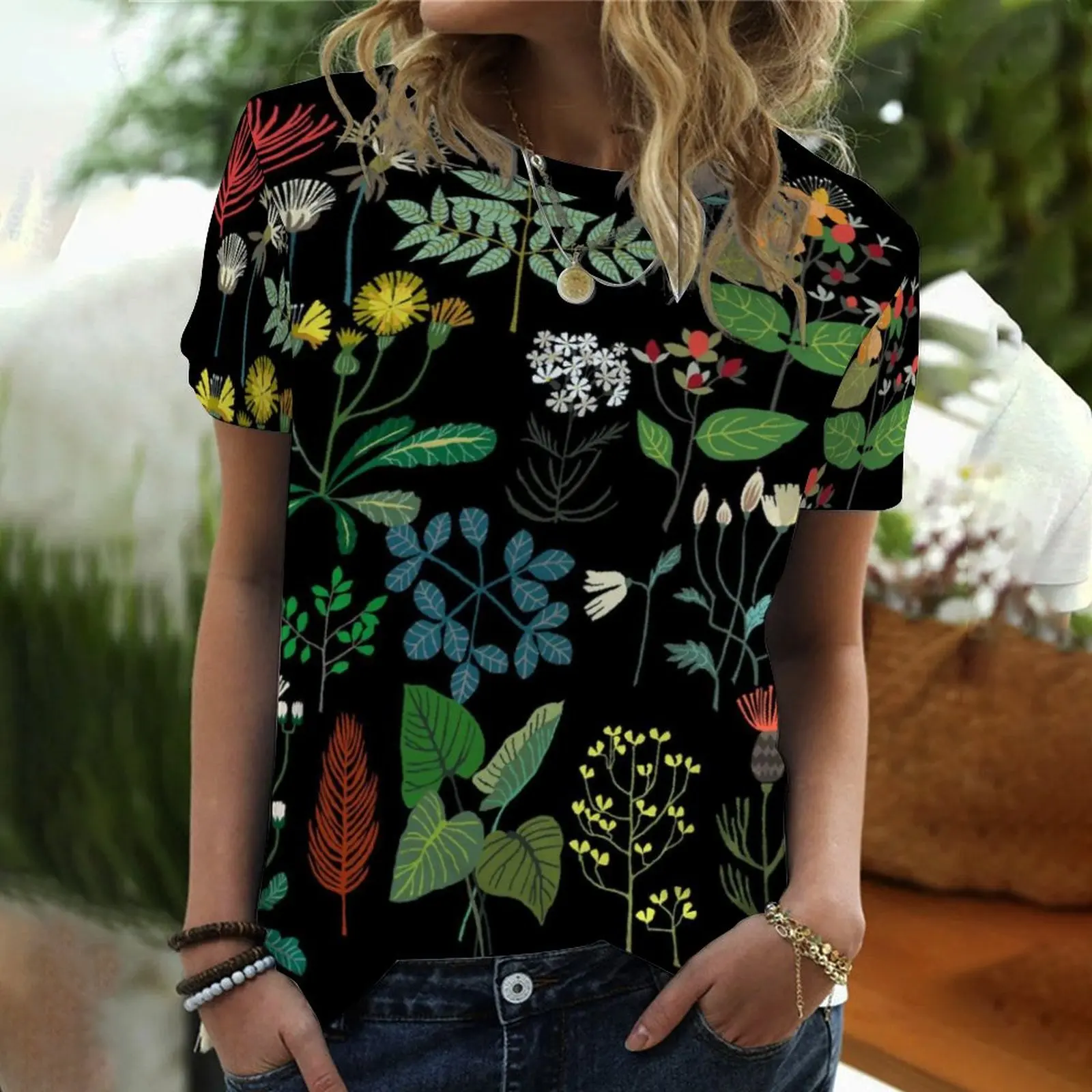 

Футболка женская с коротким рукавом и круглым вырезом, повседневный цифровой топ в стиле Харадзюку, с 3D-принтом черного кота, на лето