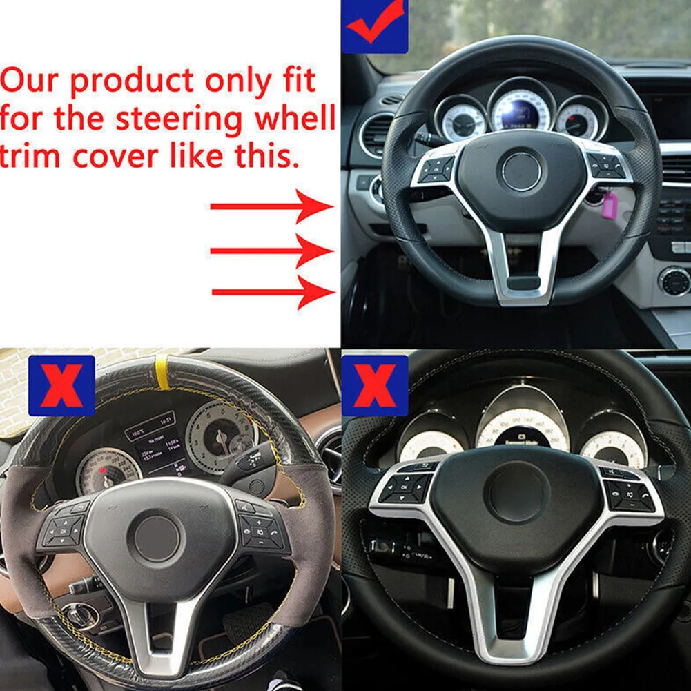 

Durable 1x Steering Wheel For Mercedes For Benz Gloss Black Replacement 0994640013 ABS Plastic For Benz C218 CLS-CLASS