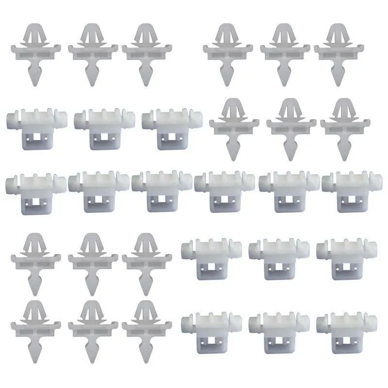 

30 PCS Parts Brackets Clips Planking For Mercedes Sacco 190 W201 W124 A124 S124 Auto Fastener Clip Car Accessories