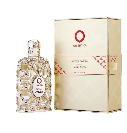 

Orientica Royal Amber Rouge Perfume 80ml Oud Saffron Velvet Gold Fragrance Men Women Eau De Parfum Long Lasting Smell Cologne