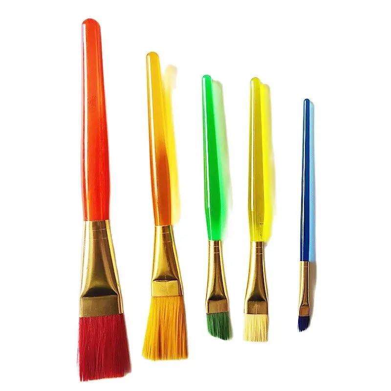 

Горячая Распродажа, 5 нейлоновых акриловых маслом красок, Кисть для макияжа, набор художественных кистей, Профессиональная Детская кисть для рисования