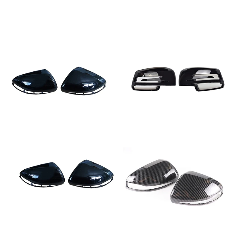 

2Pcs Replacement Rear Mirror Shell Cover Caps For Mercedes Benz