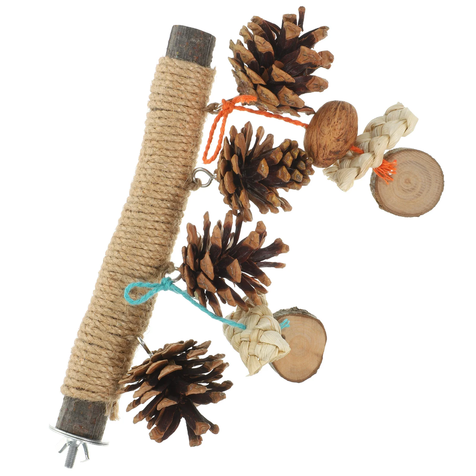 

Hanging String Parrot Perch Chewing Toy Parakeet Balance Train Toys Bird Biting