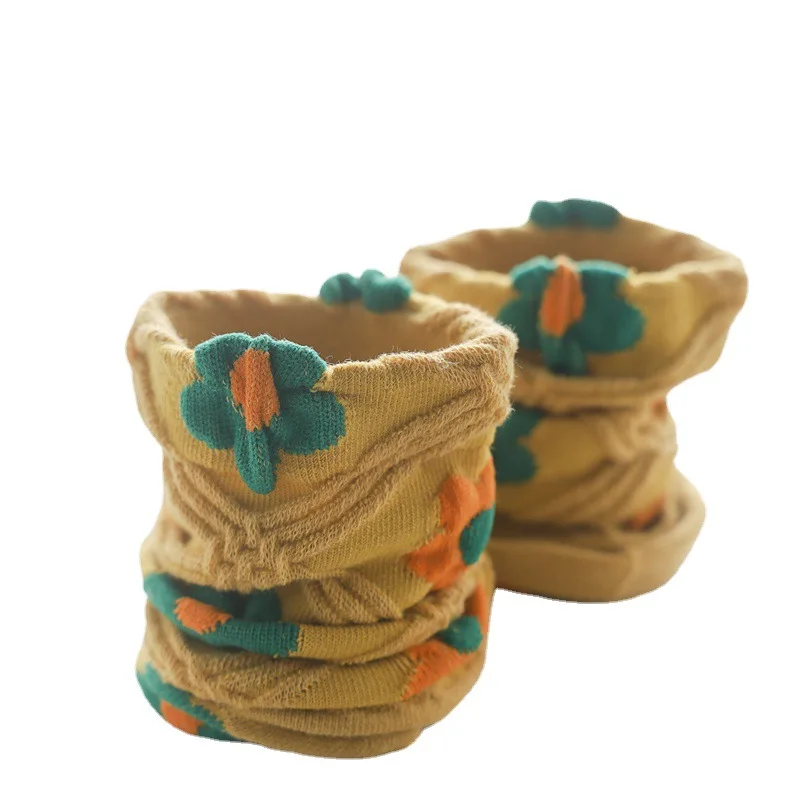 1 Pair Women Socks Cartoon Art Flower Plant Kawaii Funny Casual Socks Female Cotton Sock Hosiery Streetwear Harajuku Crew Sox