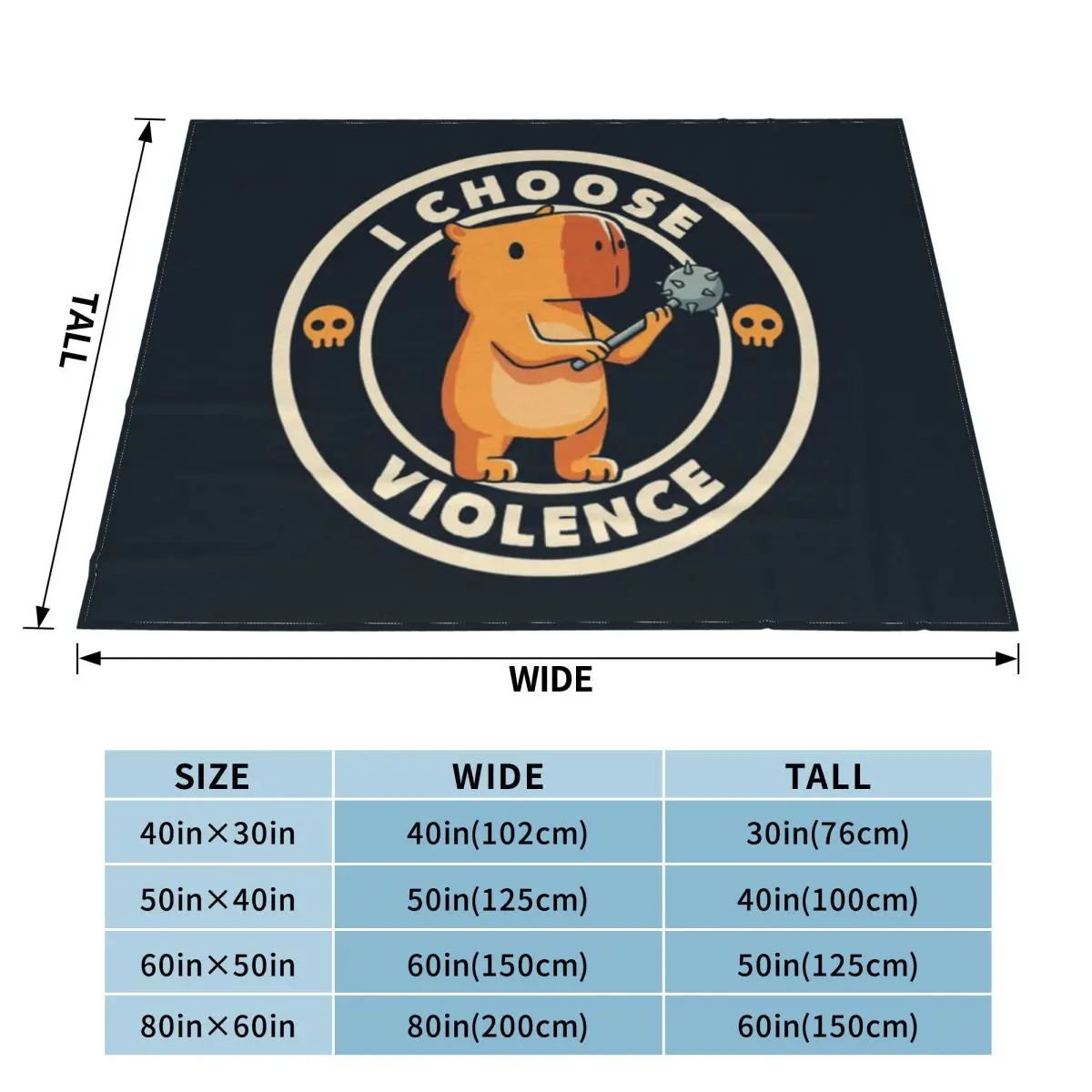 Я выбрал агрессивное смешное одеяло капибара от Tobe Fonseca ультра-мягкое Флисовое