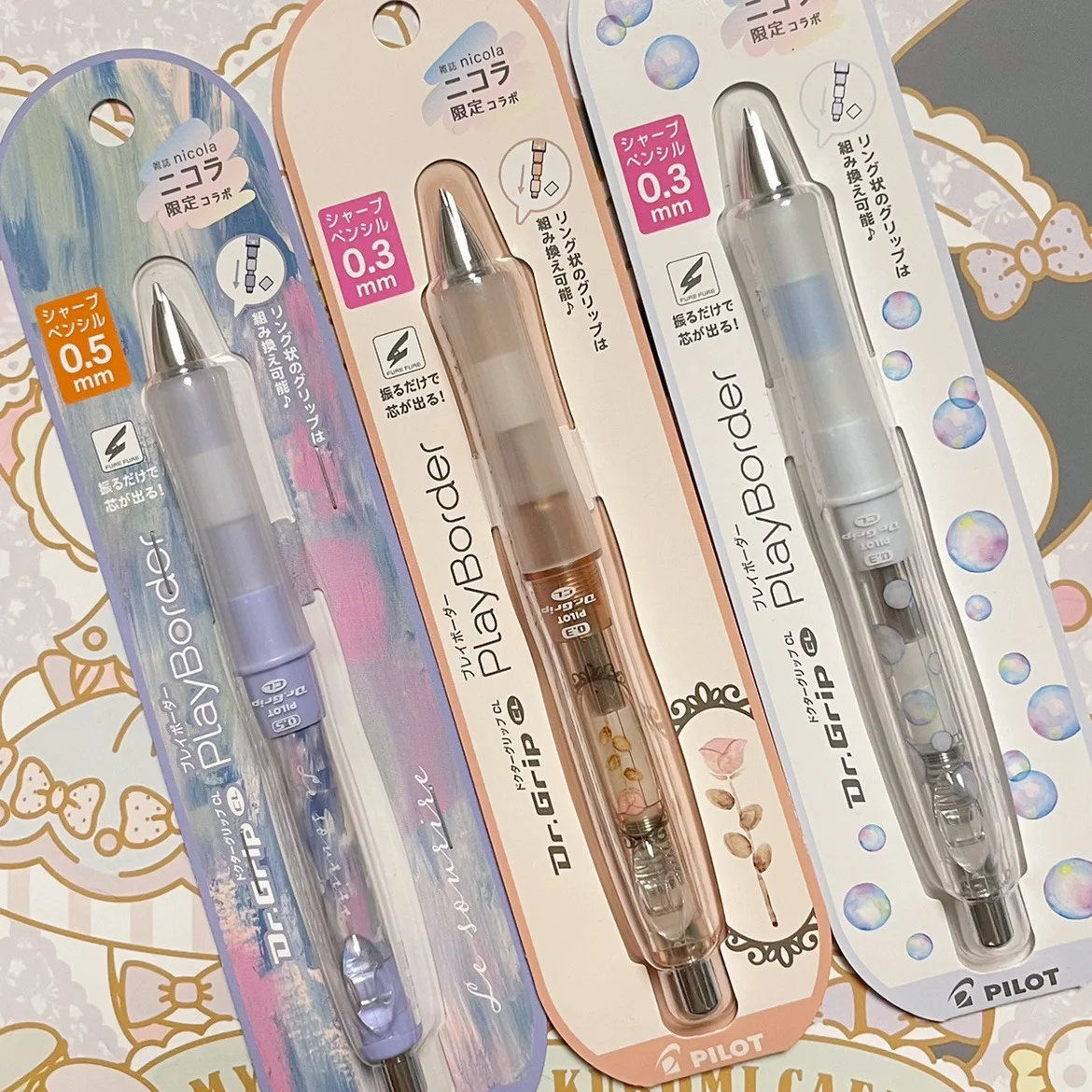 

Автоматический карандаш Pilot bacкарат Nicola журнал Co ограниченная Марка стираемая ручка для сока сухая розово-синяя