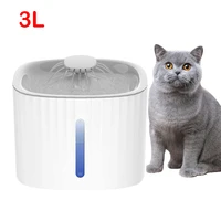 3l usb automatic water fountain cat dog drinking bowl pet smart drinking running pet drinker water auto feeder bowl for catdog