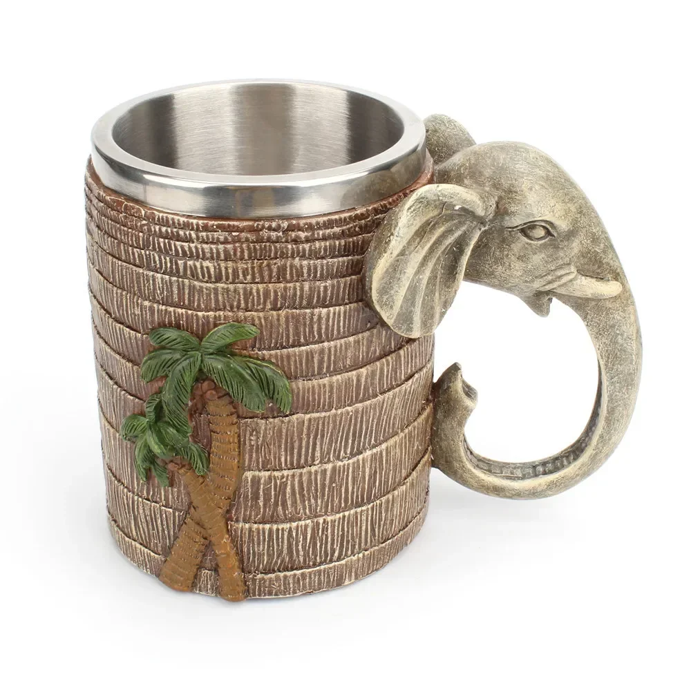 Кружка в виде слона из тропического леса кружка для кофе с внутренней подкладкой
