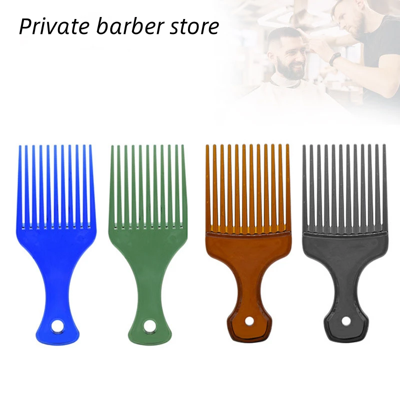 

Men Oil Head Detangling Comb Haircut Wide Tooth Fork Comb Massage Scalp Hairbrush Hairdressing Styling Tools