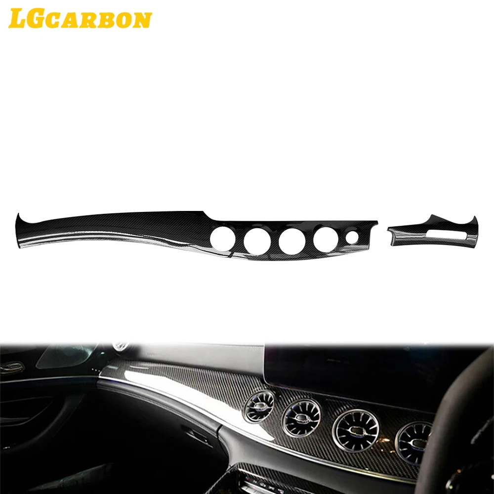 LGcarbon RHD наклейка на панель приборной панели из натурального углеродного волокна