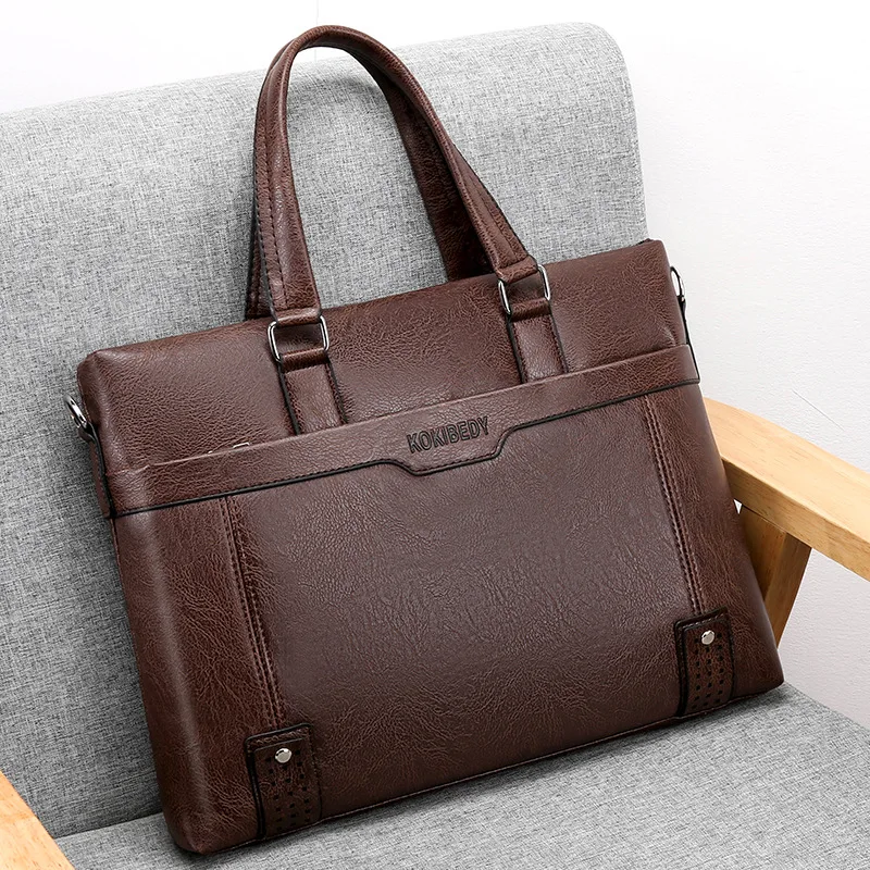 Laptop Bag Briefcases Men Designer Bag 15 16 Inch Laptop Handbag Luxury Shoulder Business Work Tote Office Storage Attache Case