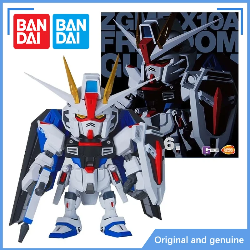 Bandai натуральная модель Gundam комплект аниме-фигурки QMSV Freedom Zaku коллекция Gunpla