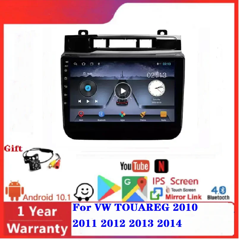 Автомобильное видео с экраном Android 10.0 Rockchip IPS для VW TOUAREG 2010 2011 2012 2013 2014 ДЛЯ VolkswageN