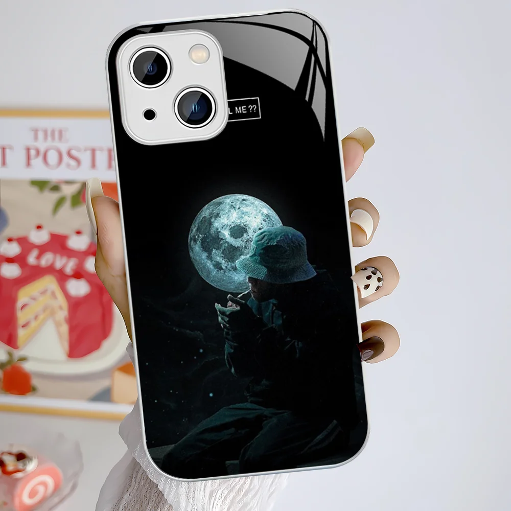 Чехол для телефона Trueno Fell Me из закаленного стекла iphone 14 13 12 11 Pro Mini XS MAX 14Plus X XR чехол