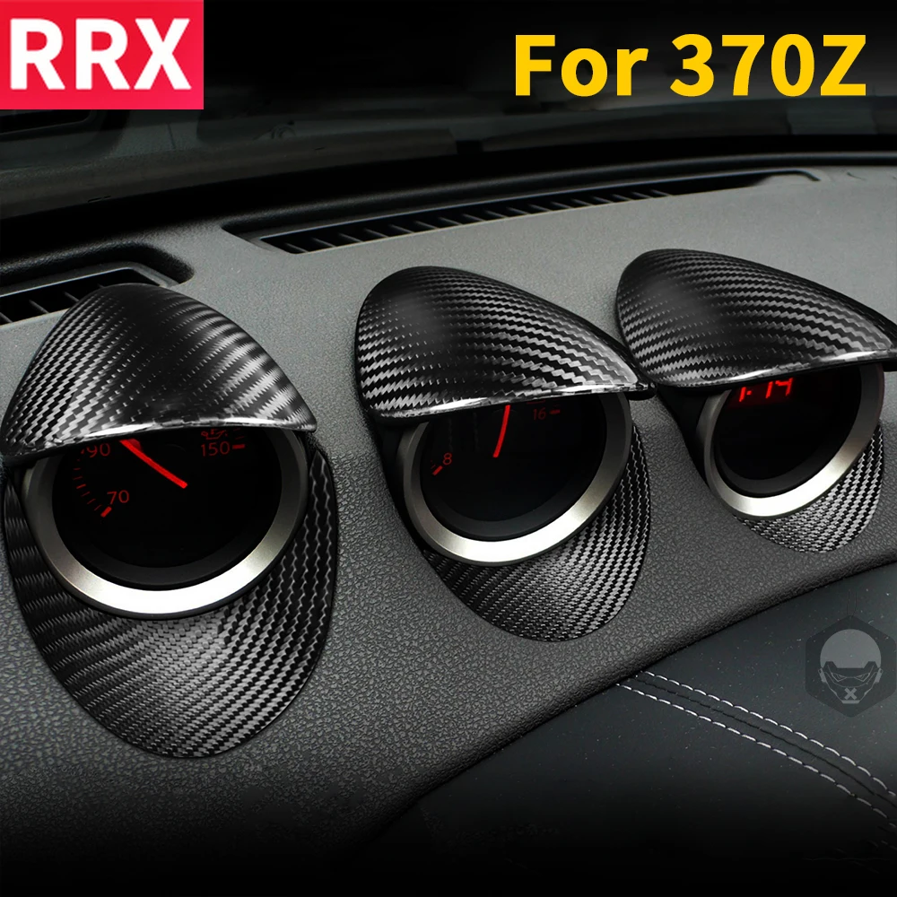 

Dashboard Gauge Pod Cover for NISSAN 370Z Z34 2 Door Coupe 2009-2020 Car Front Center Console Carbon Fiber Dash Board Caps Trim