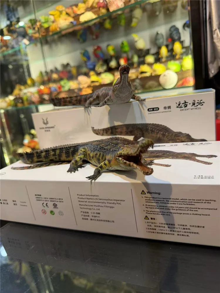 Фото Новинка в наличии: HAOLONGGOOD AW-005 Sarcosuchus imperator — игрушка-модель древнего доисторического животного, крокодила. №5