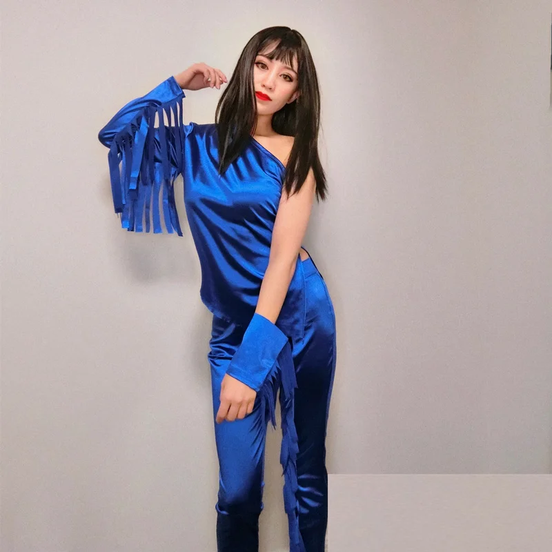 

Teenage dance clothes DJ female singer Tiktok on camera jazz dance elastic tight summer thin suit