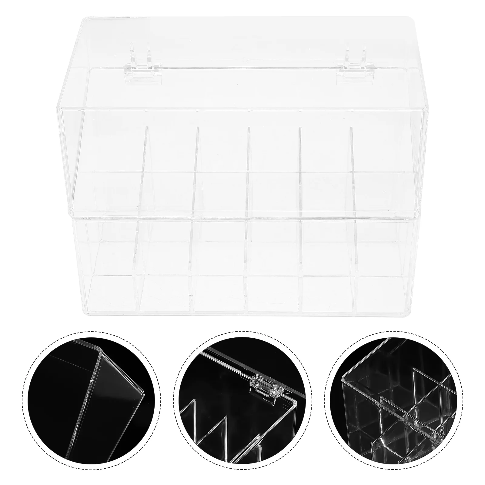 

Storage Box Household Lipstick Rack Dustproof Makeup Organizer Desktop Shelf Stand Delicate Holder Earring