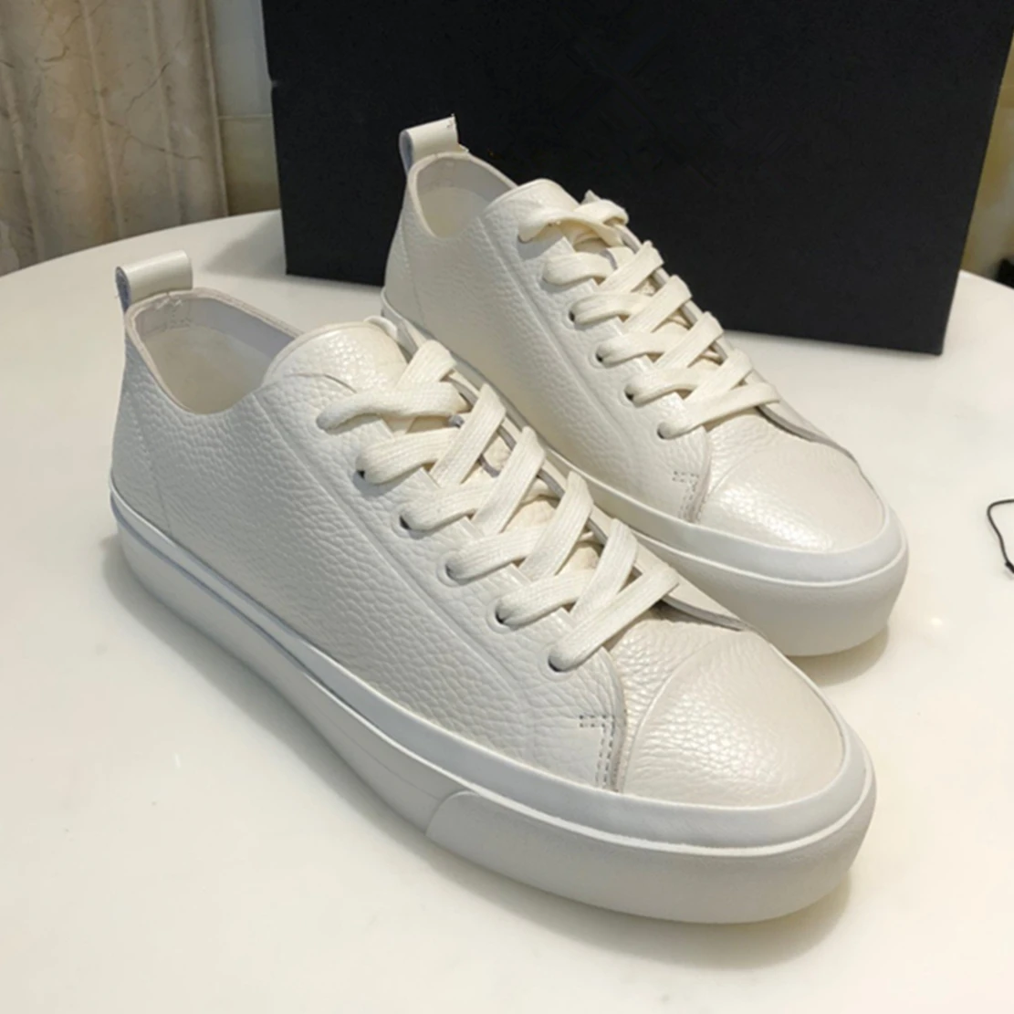 

Elmsk 2023 Spring Summer Fashion Blogger White Casual Sneakers Shoes Women Vulcanized Shoes Comfortable Soft