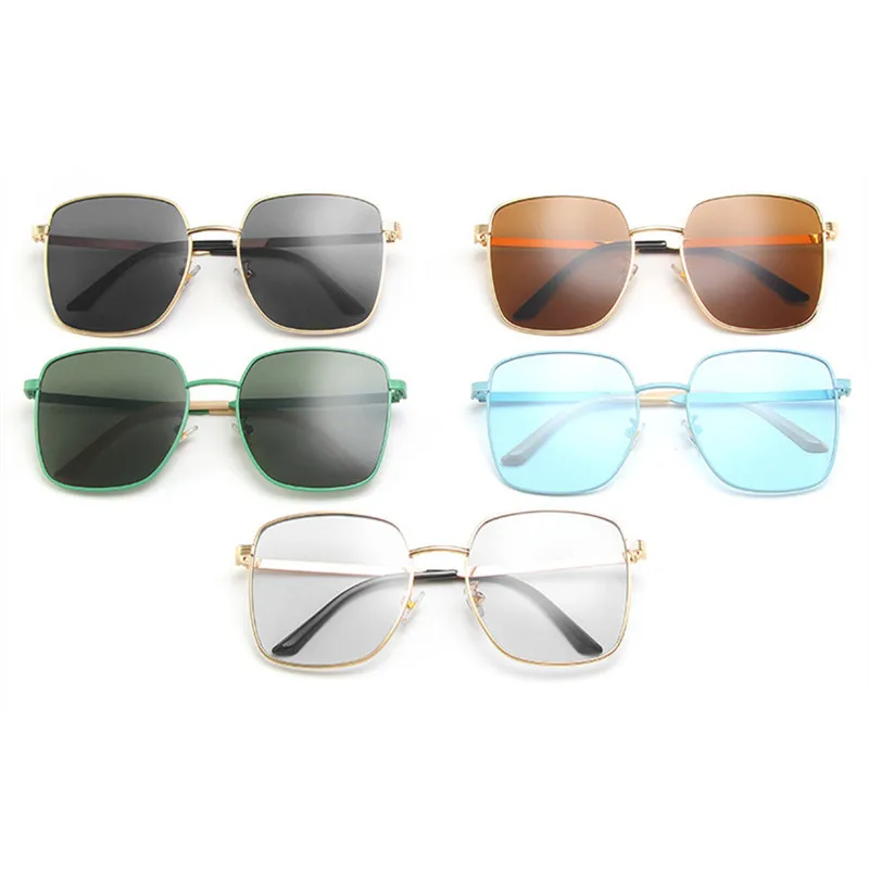 2024 модные солнцезащитные очки большого размера для женщин прозрачные большие