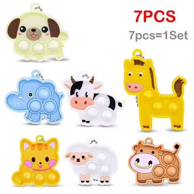 

Силиконовые брелоки с мультяшными животными xunyihappy