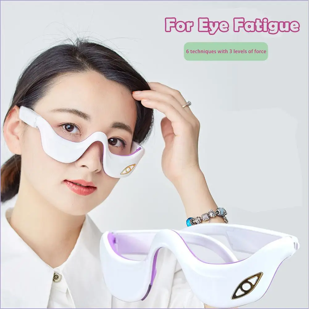 

Vibration Eye Massager Hot Therapy EMS Micro Current Fatigue Eye Dark Eye Relieves Device Fades Circle Care Pulse Massage I4H4