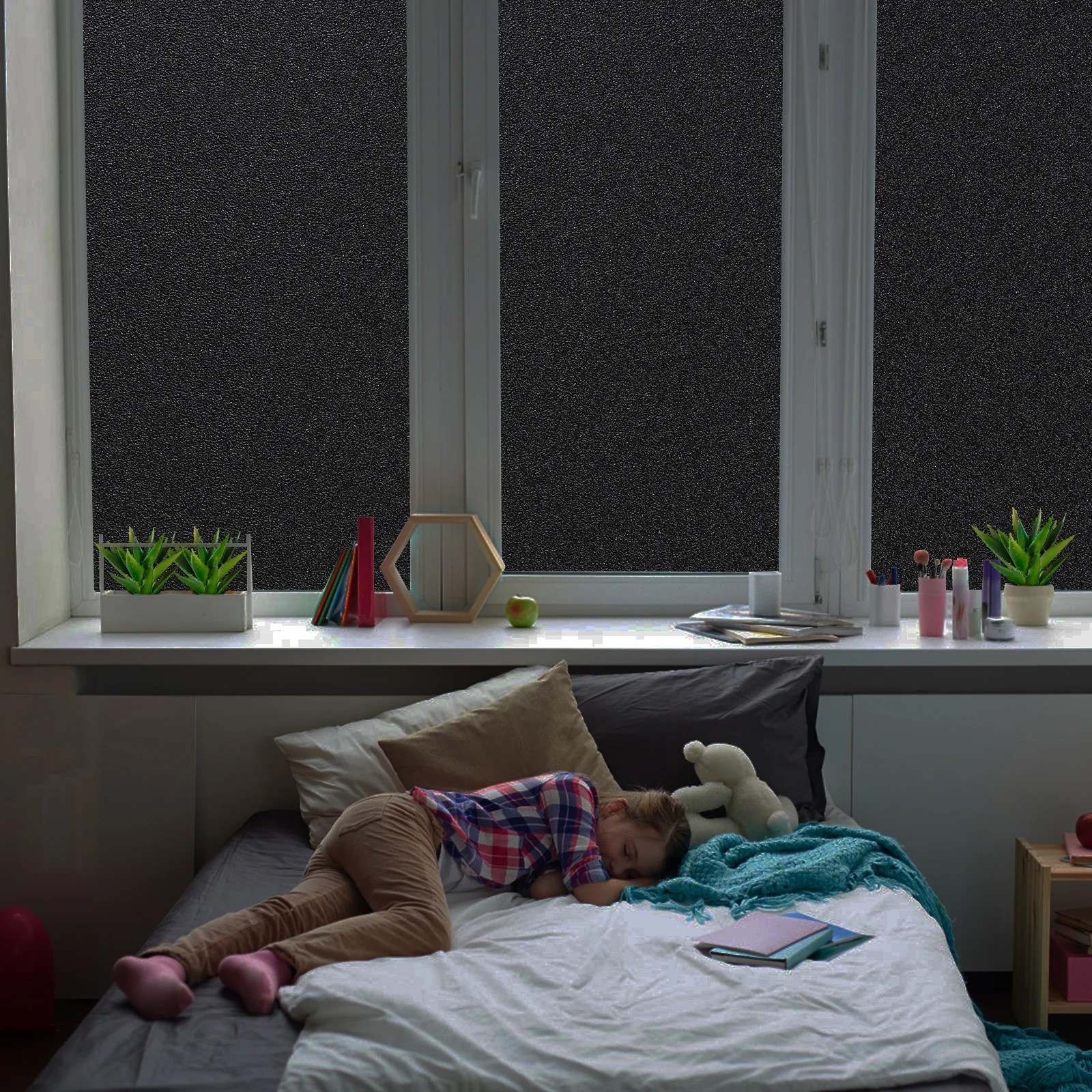 Оконная пленка затемняющая ветром цепляется для конфиденциальности квадратные