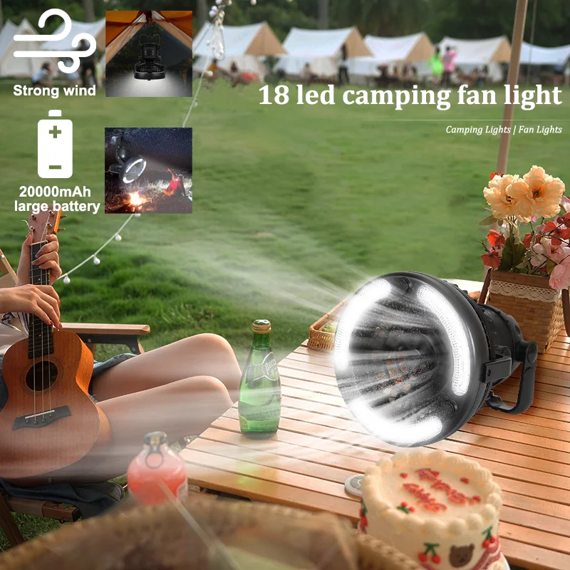 Portable searchlight storage battery recargable 12V LED Camping Tent Light  off road lights for cars Repair 3.75m Fishing rod
