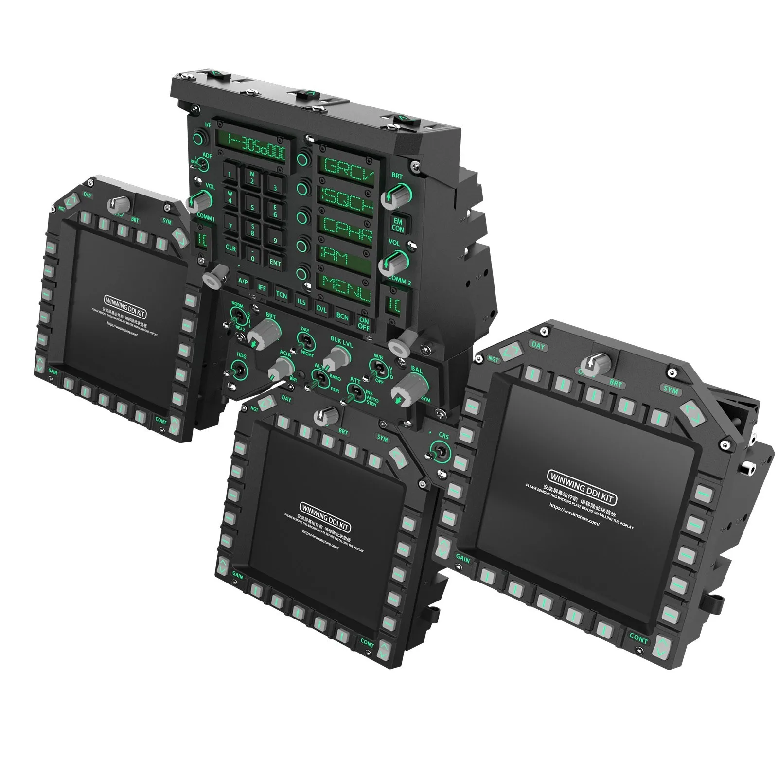 Simplayer F18 Cockpit VR Set 3xMFD и кронштейн предназначенный для Phoenix MIP Flight Simulator Компьютерные