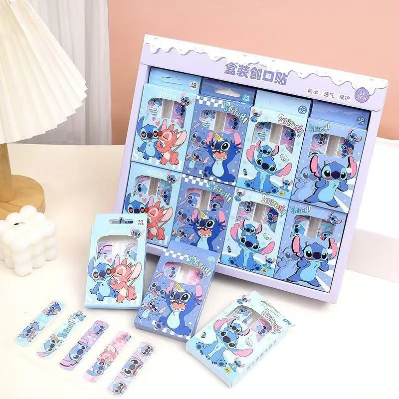 Фото 10 шт. Disney Stitch Band Aid мультфильм аниме милые раны кровоостанавливающие пластыри водостойкие гемостазные бинты экстренные товары для дома №3