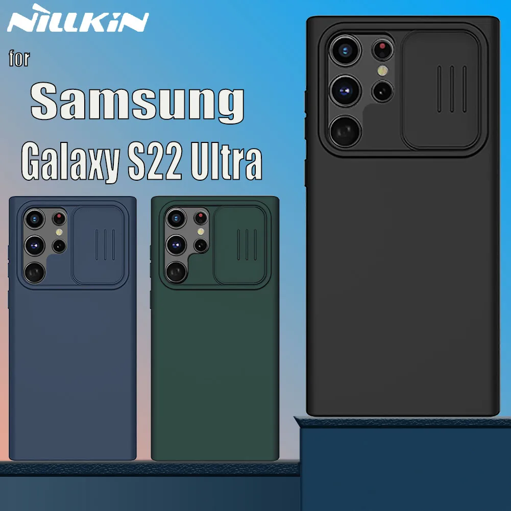 

Чехол Nillkin для Samsung Galaxy S22, Ультратонкий защитный чехол для объектива камеры, гибкий резиновый силиконовый чехол для Samsung S22
