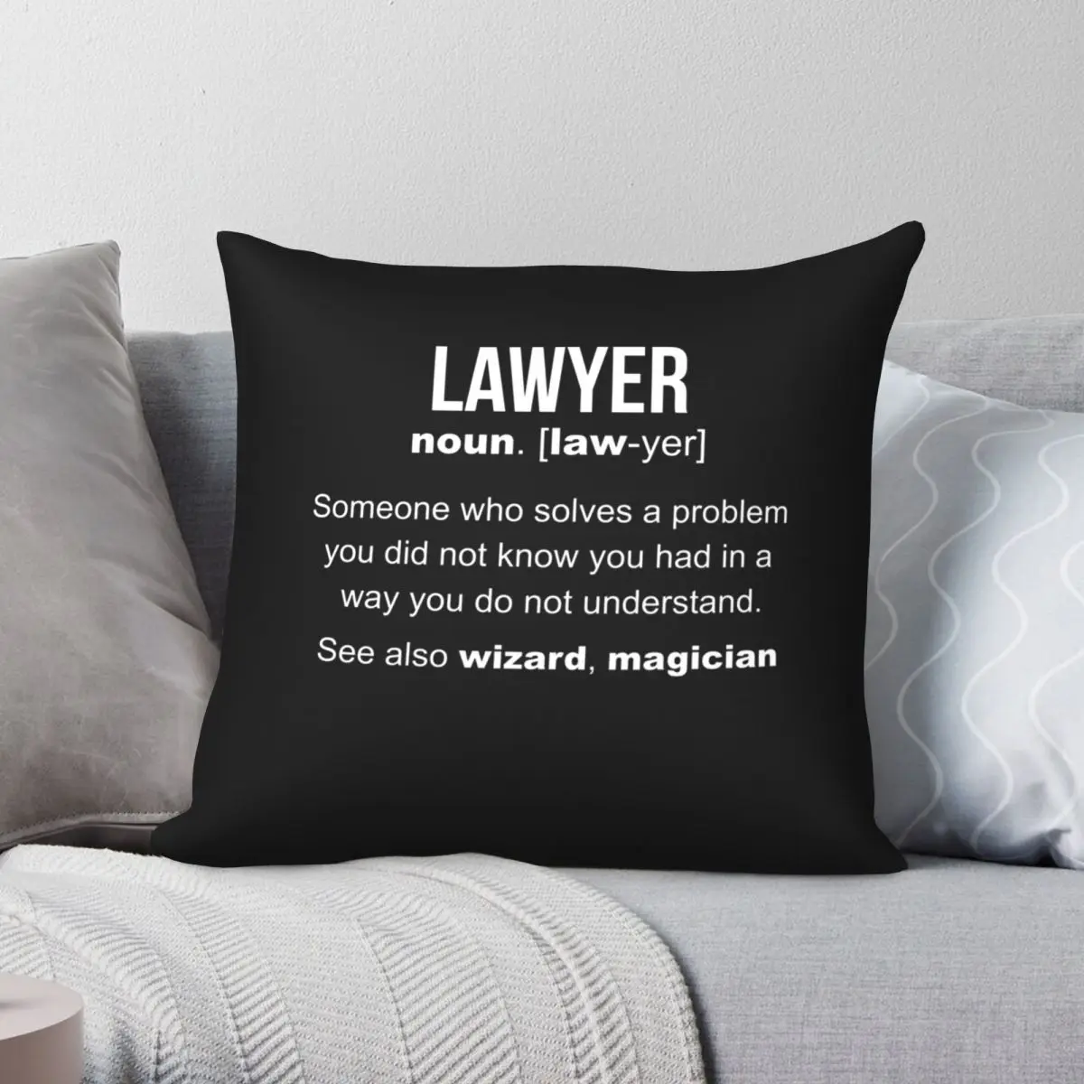 

Lawyer Definition Pillowcase Polyester Linen Velvet Creative Zip Decor Pillow Case Sofa Seater Cushion Case
