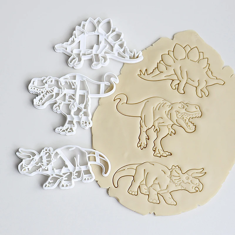 

1Pc Dinosaur Cookie Cutters Mold DIY Biscuit Embossing Mould Sugarcraft Dessert Baking Mold Cake Kitchen Accessories Tools