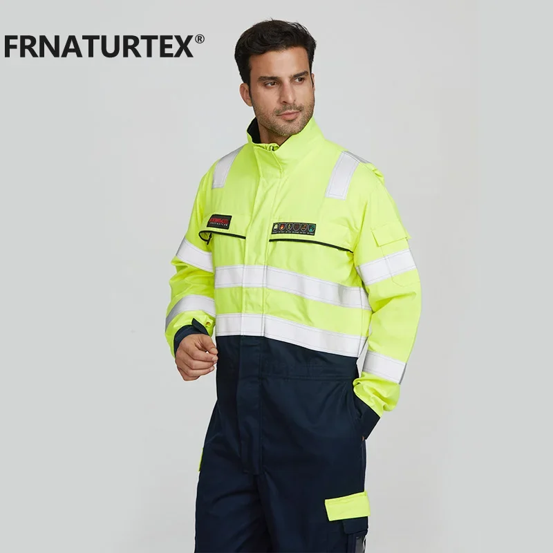 FRNATURTEX Hivis огнестойкий Рабочий костюм характерная одежда огнезащитная зимняя