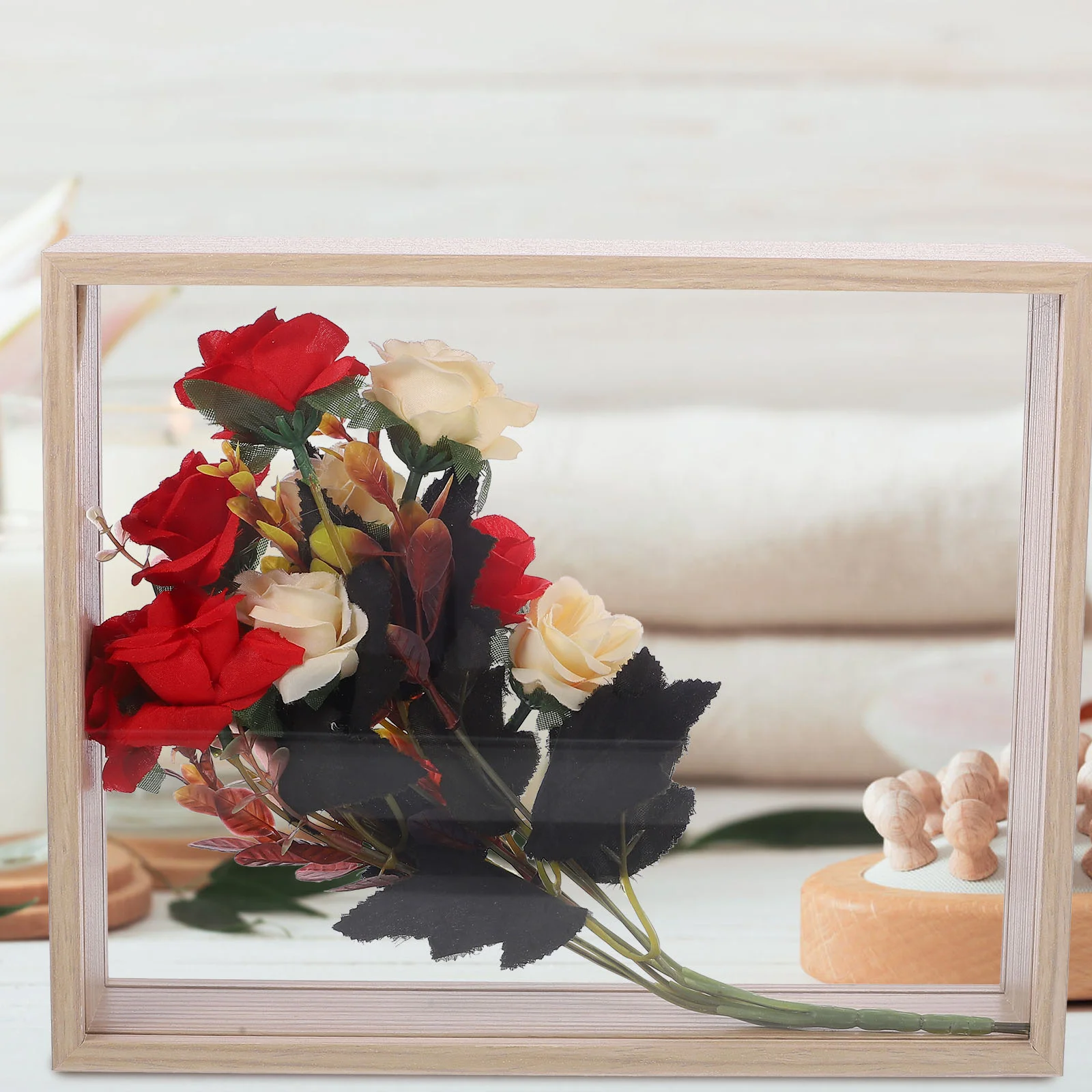 

Flowers Shadow Display Box Dried Flower Display Case Clear Shadow Case Picture Frame Wall Decor