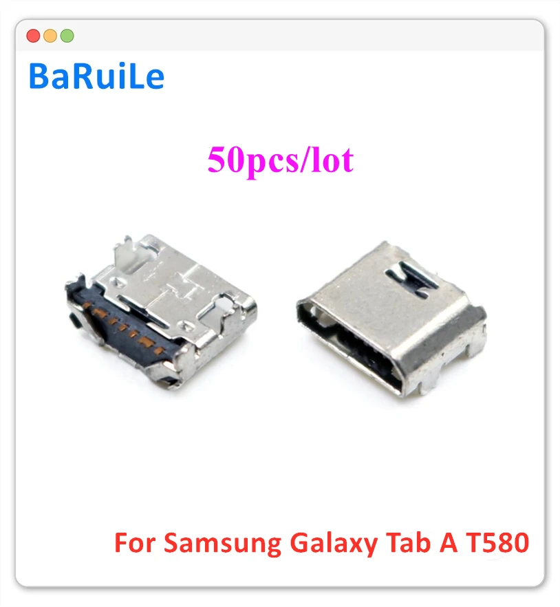 BaRuiLe 50 шт. 7Pin Micro USB зарядное устройство разъем зарядный порт для Samsung Galaxy Tab E T560 T561 A
