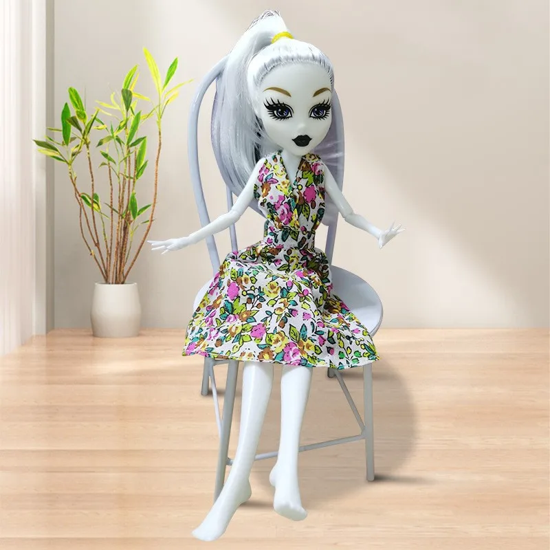 24cm Nude Doll Body + Head Toy To Fit Many Heads White Green Brown Monster Elf Girl Figure Multi-Joints Movable Toys