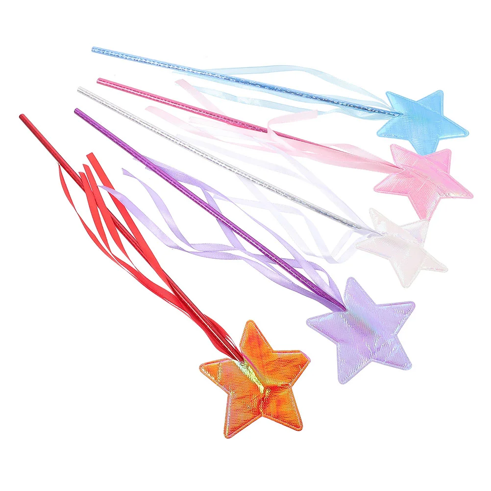 

5 Pcs Princess Party Wands Birthday Teen Girl Accessories Girls Fairy Kids Star Sticks