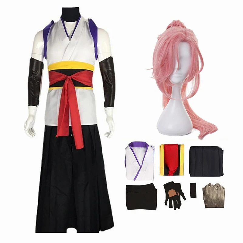 

Костюм для косплея из аниме Sk8 Бесконечность цветение вишни костюм самурая одежда кимоно термостойкий синтетический парик