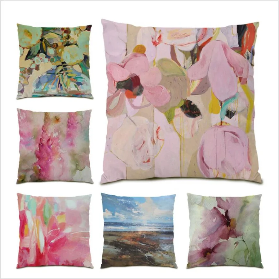 

Decoration Home Line Living Room Decoration Abstract Pillow Cover Simple Cushion Cover 45x45 Poster Throw Pillow Covers E0500