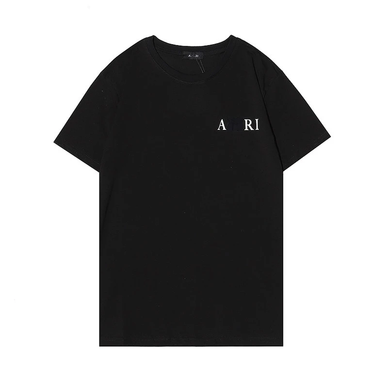 

Summer new men's fashion trend round neck letter print T-shirt