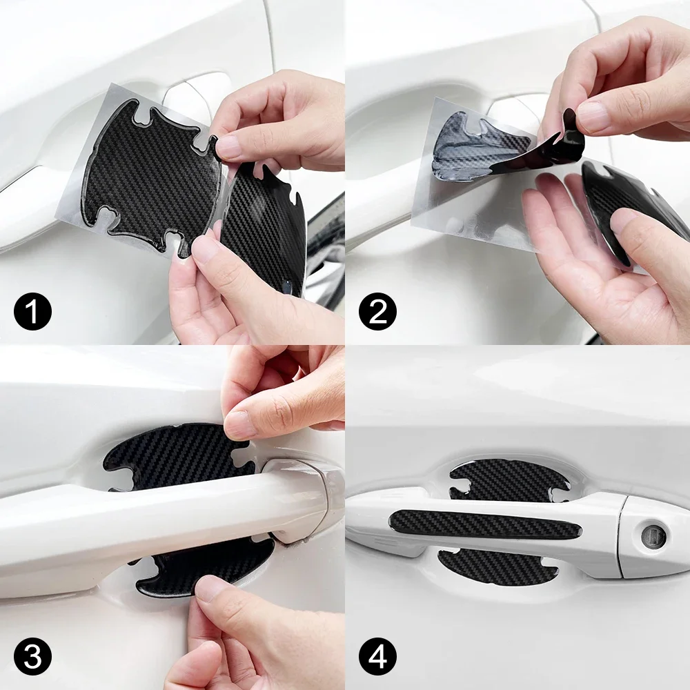 Наклейки На Дверные Ручки И Чашки Toyota Gr Yaris Sport Gazoo Racing Для Corolla Supra 86 Hilux C-hr Rav4 Prius